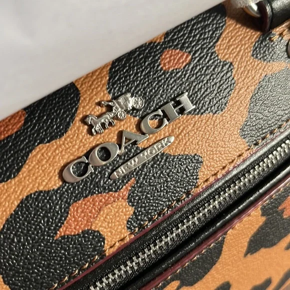 Coach Satchel with Leopard print